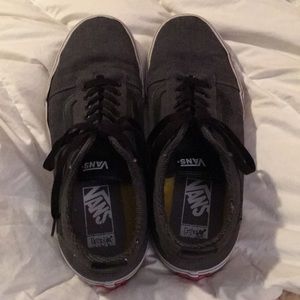 Men’s vans size 10 used dark gray .